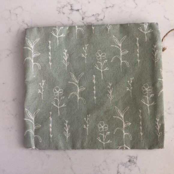 The Green Shop Think Green Reusable Zippered Lined Snack/Sandwich Bag Sz OS NWT - Picture 2 of 6